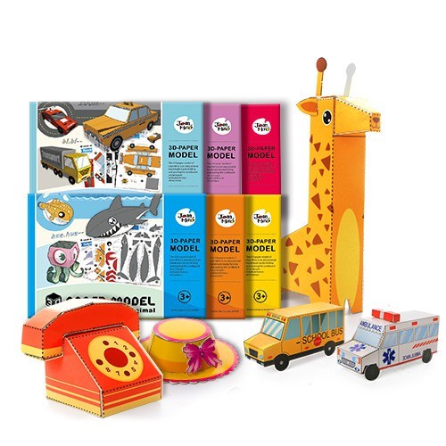 

PROMO! Mainan Kertas Lipat 3D - Paper Craft Joan Miro -origami -activity book - marine animal