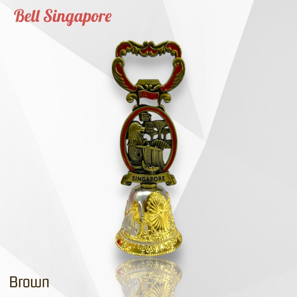 Souvenir Bell Merlion Singapore / Lonceng Singapore / Souvenir Singapore