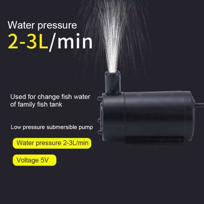 

TRFF Pompa Air Mini Elektrik Mikro Water Diaphragm Pump USB DC 5V PUM525