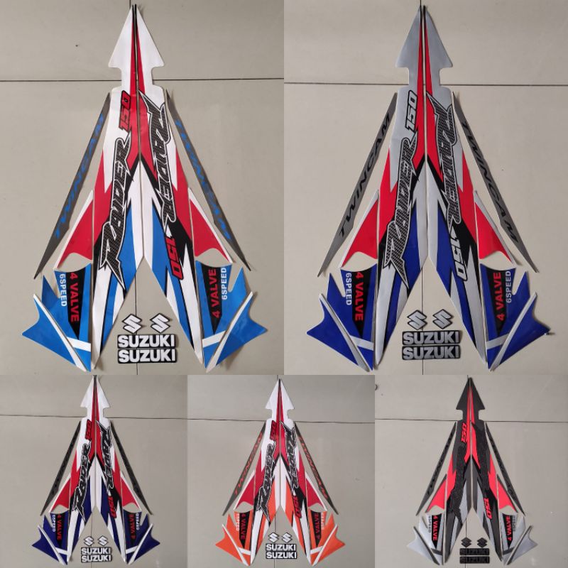 COD satria fu raider striping satria Fu f 150 2006 2007 2008 list motor thailand berkualitas termura