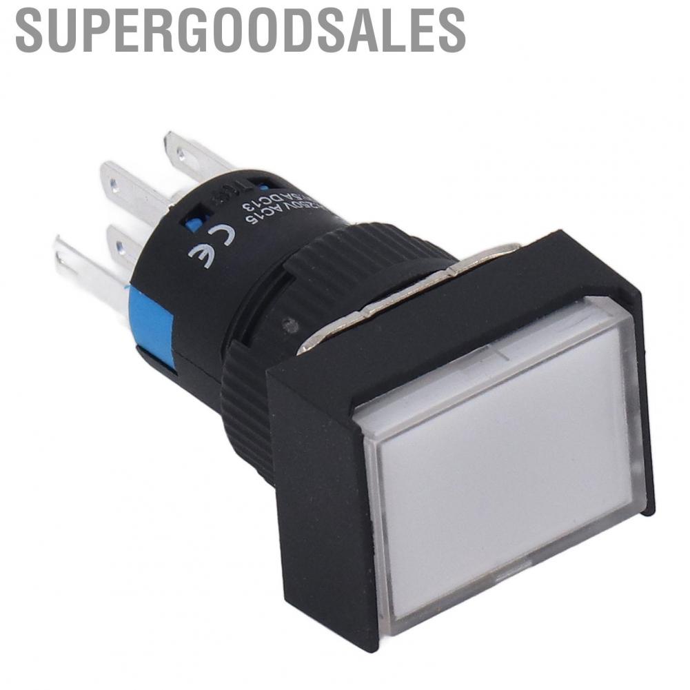 Supergoodsales Momentary Push Button Switch W/Washer For  Household Appliances AC DC 12V