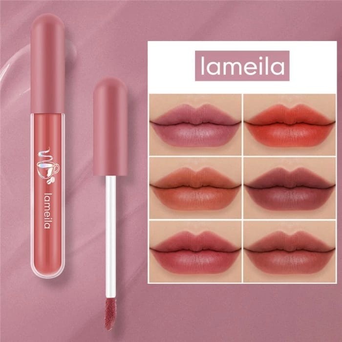 [FS] Lameila 1041 Lipstik Lip Glos Matte Lipstick Waterproof Anti Lengket