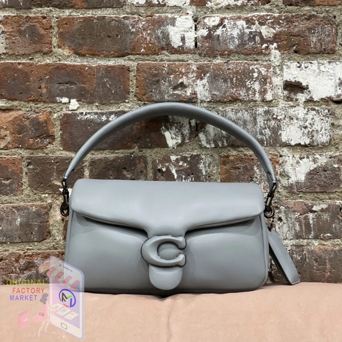 VS TAS C0ACH 3880 Tabby Pillow Shoulder Bag 18 Granite ORIGINAL