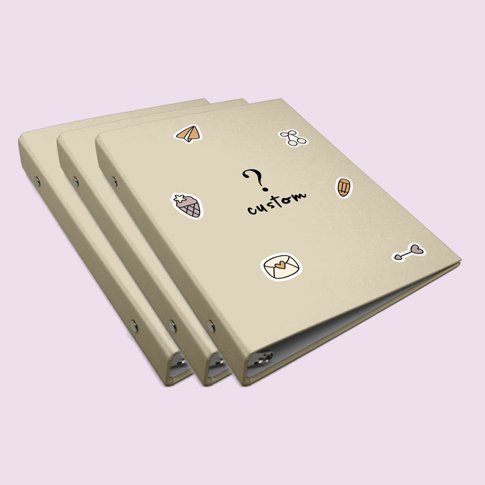 

[DD] Binder Custom Binder B5 A5 A6 A7 Ring 6 20 26 Binder Hardcover Custom - B5 ( Ring 26 )