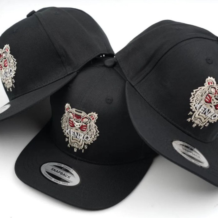 Topi Snapback Original Import Kenzo Baseball Cap Distro Fashion - Hitam