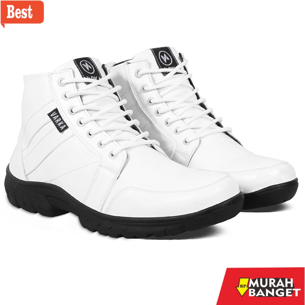 Boot pria terbaru- Sepatu Boots Pria V 5525 Brand Varka Sepatu Kets Kuliah Kerja Jalan Jalan Trendi 