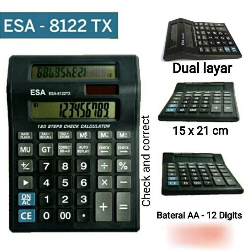

Kalkulator Mini Scientific 2 Layar Besar Murah 2 LAYAR Check Correct FREE BATERAI 12 Digits Premium
