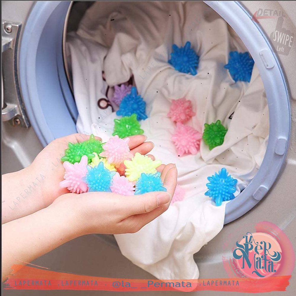 Bola Laundry Mesin Cuci Pakaian Karet Silikon Laundry Magic Ball - LPM Shop