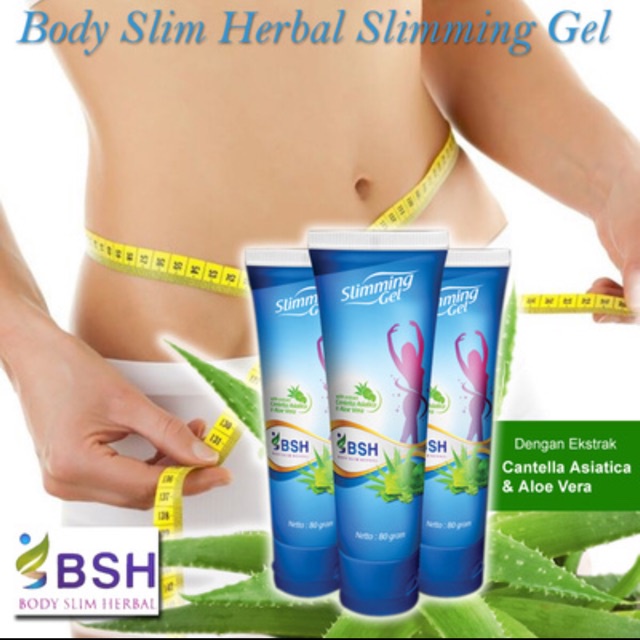 [ BSH ] Body Slim Herbal Slimming Gel Pelangsing Badan Pembakar Lemak Pelangsing Perut Herbal Origin