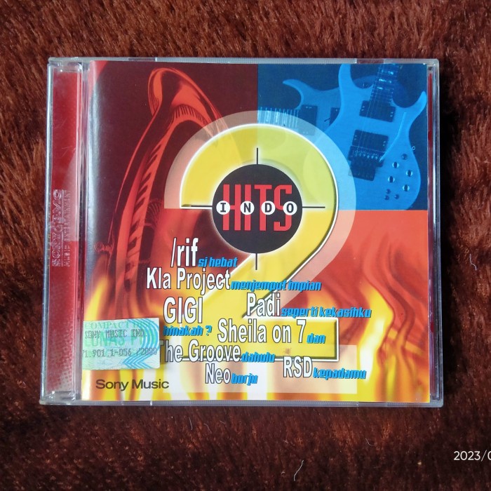 CD ORIGINAL VA INDO HITS 2 GIGI RIF SHEILA ON 7 DLL