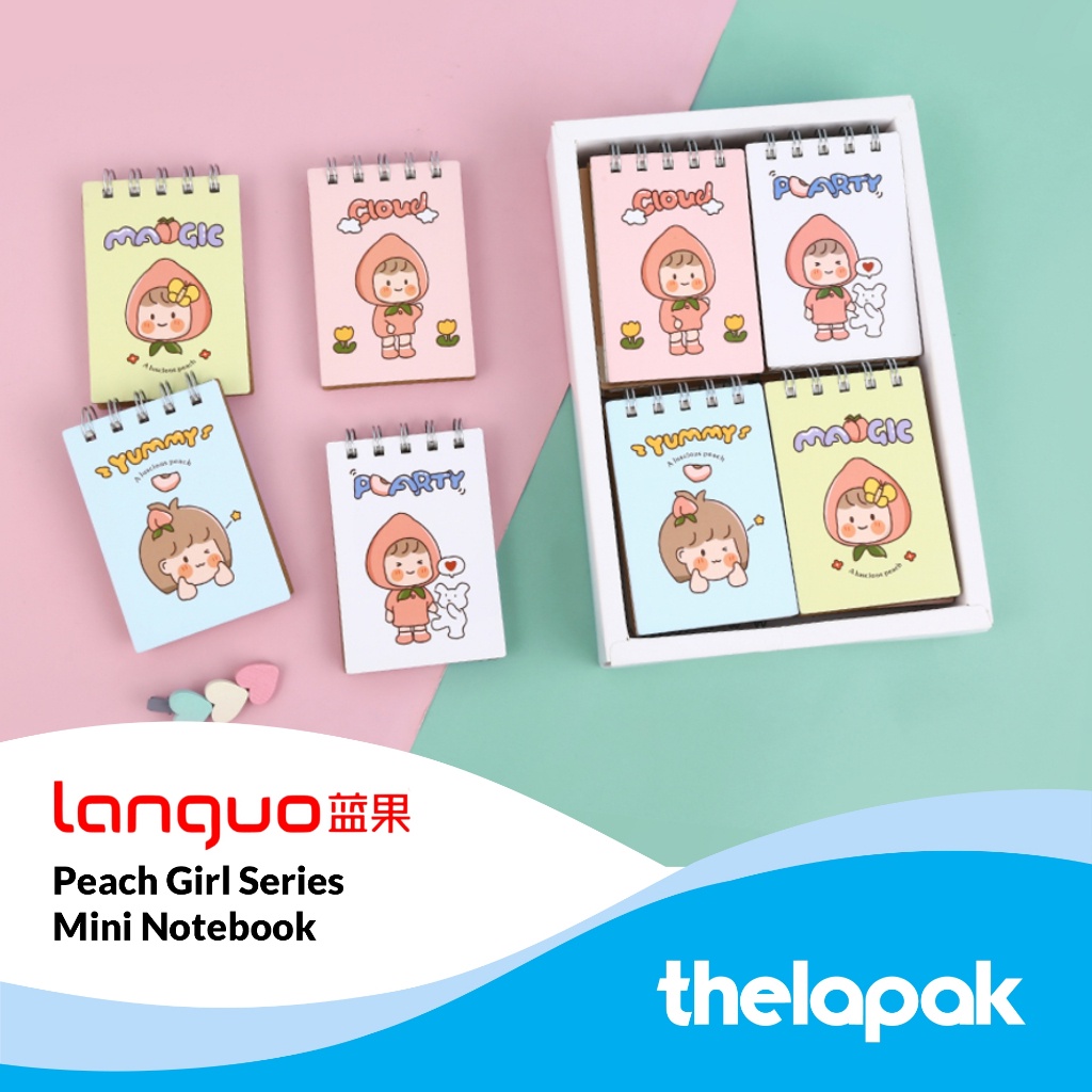 

Buku Catatan Mini Languo Peach Girl Series Mini Notepad