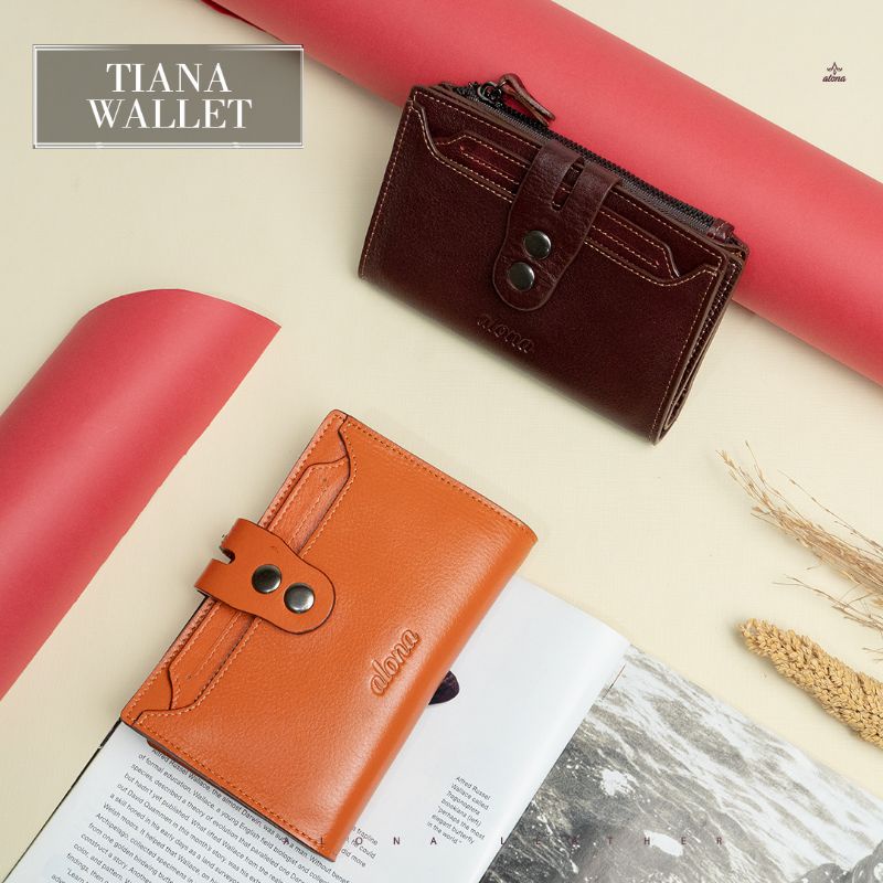 Alona Leather Dompet Wanita Kulit Asli / Alona Tianna Wallet Dompet Wanita Model Panjang Terbaru Bra