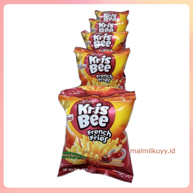 

KRISBEE FRENCH FRIES RENCENG 10 x 9gr KENTANG GORENG RENCENGAN MAKANAN RINGAN CEMILAN ANAK GROSIR MURAH KRIS BEE 11 gr GRAM