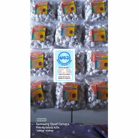 

Cimol Mentah 1kg Free Bumbu 3 Rasa Packing Vacum
