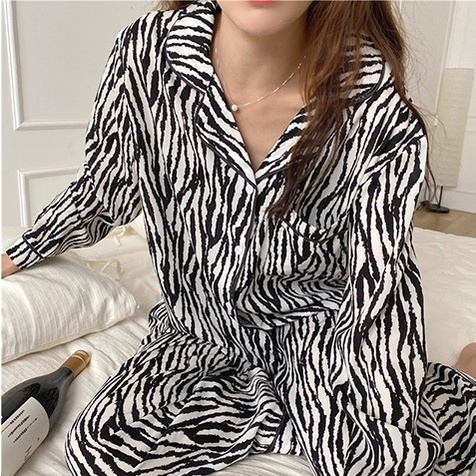 Baju Celana Tidur Piyama Wanita Cewek Korea Dewasa Lengan Panjang Premium Import Murah Kekinian Y203