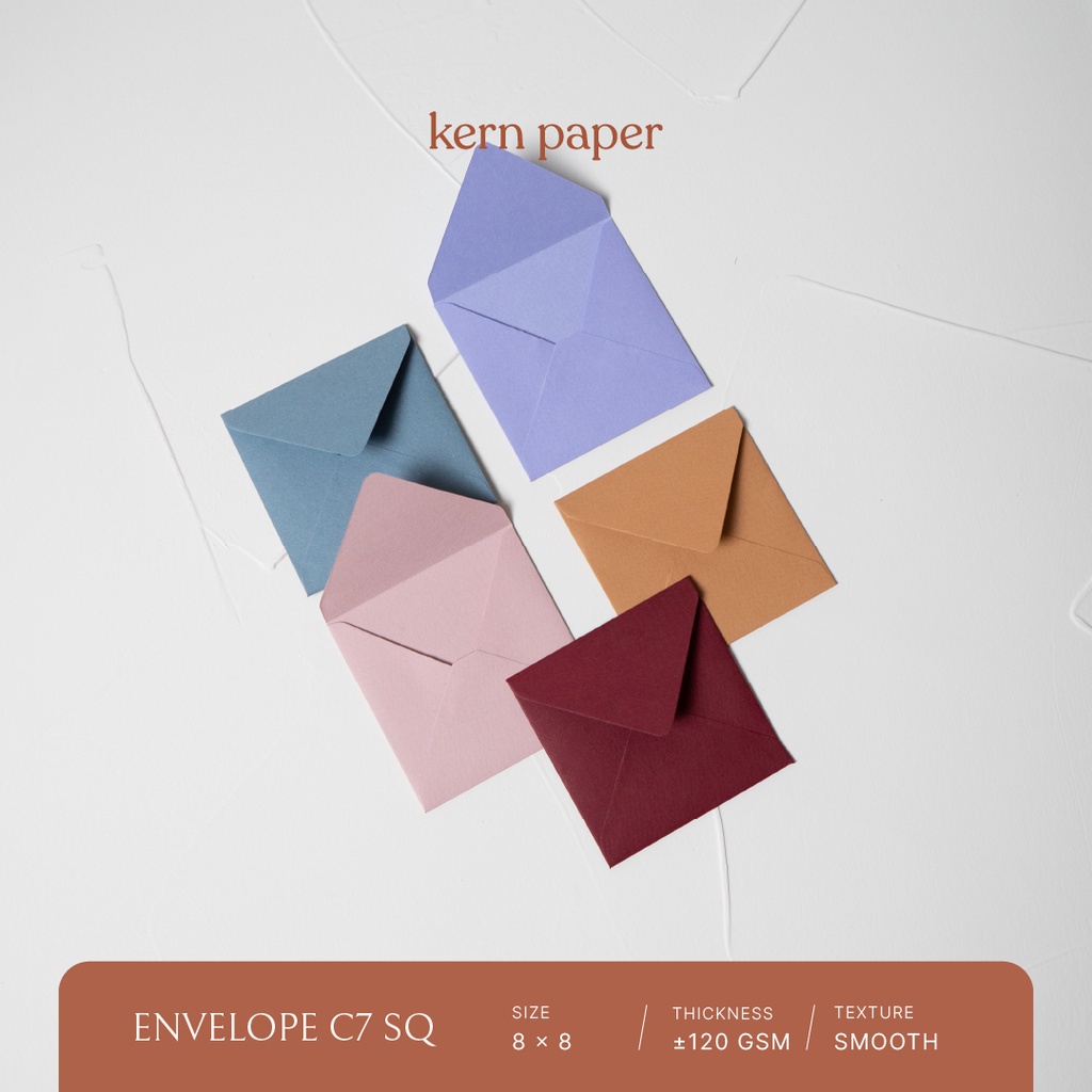 

Kern Paper Amplop C7 A7 Square - Series 3 | Amplop Kotak Persegi Undangan Kartu Ucapan Premium Paper