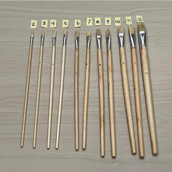 

Kuas lukis gambar foto no12 cat seni paint painting brush harga 12buah