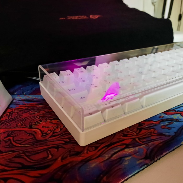 Cover / Penutup Acrylic Mechanical Keyboard Rover84, Daxa 84, RK84 - Rover84, Bening