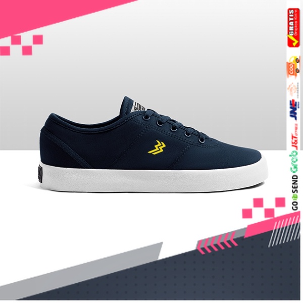 UKURAN SIZE 37 38 39 40 41 42 43 44 45 /Geoff Max Official - Ethan Navy White | Sepatu Pria | Sepatu