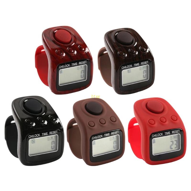 Btsg Cincin Jari Digital Elektronik Hand Tally Counter Silent Prayer Counter Clicker