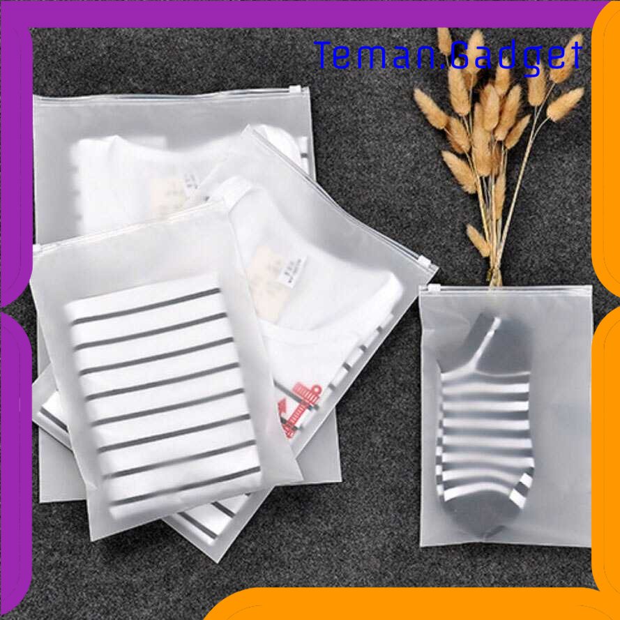 TG - TRV LINDA Kantong Plastik PVC Pouch Zipper Organizer Travel - LIN3S
