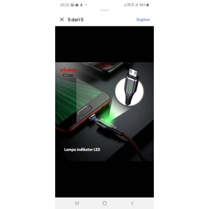 Kabel data micro usb vivan MGM100 2.4A super strong magnetic Quick Charge Garansi Resmi Original