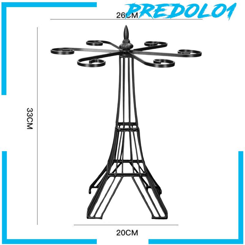 [Predolo1] Goblet Rak Penyimpanan Dengan 6buah Hook Dekorasi Pajangan Dapur Penyimpanan Rumah