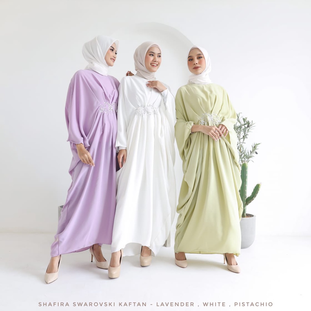 Ready Stock ✅ Dress Lebaran Shafira Kaftan Kaftan Murah Gamis Kekinian Ied Colletion Terkini / Gamis
