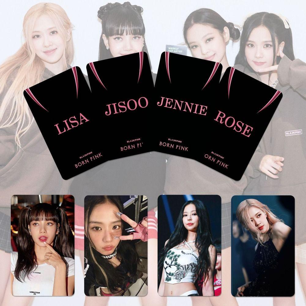 Lanfy Blackpink Postcards Fans 8pcs/set Asrama Cetak Foto Kamar Tidur HD Kartu Perempuan Grup Kartu Blackpink