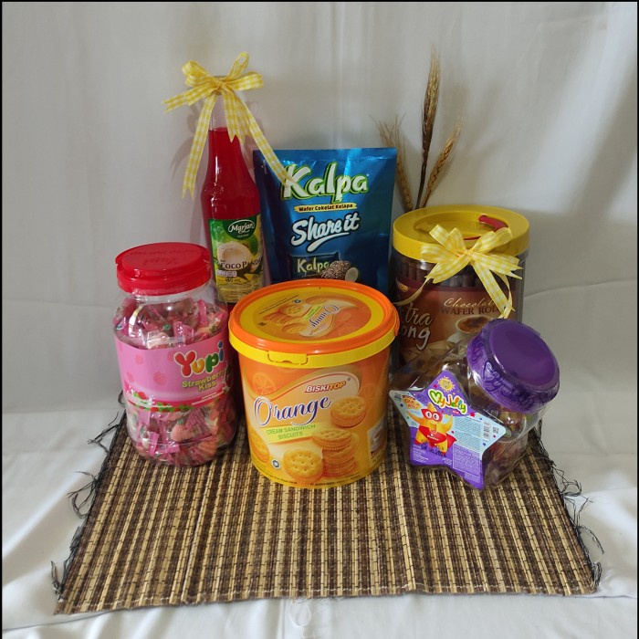 

(PROMO) -Hampers Parcel Ramadhan/Lebaran Snack Camilan/Hampers Lebaran Snack - Paket Mini, Tas- TDS