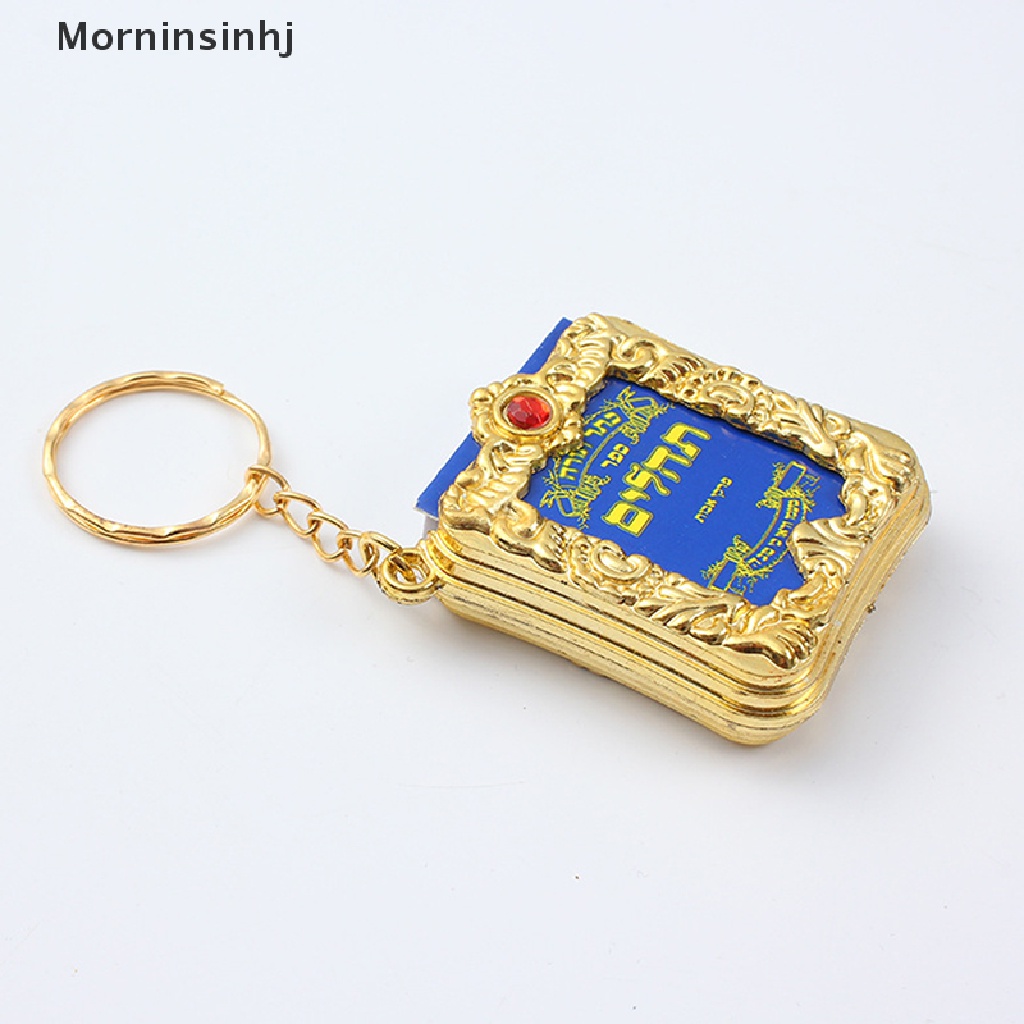 Mornin Israel Mini Buku Alkitab Liontin Gantungan Kunci Stylish Kreatif Hadiah Perhiasan Keagamaan Untuk Teman Buku Mini Keychain id