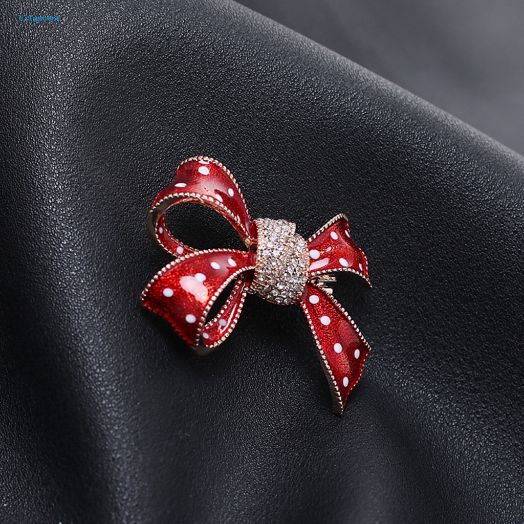 Lilyscent Pengerjaan Halus Bros Pin Untuk Pesta Universal Stylish Brooch Pin Bow-knot