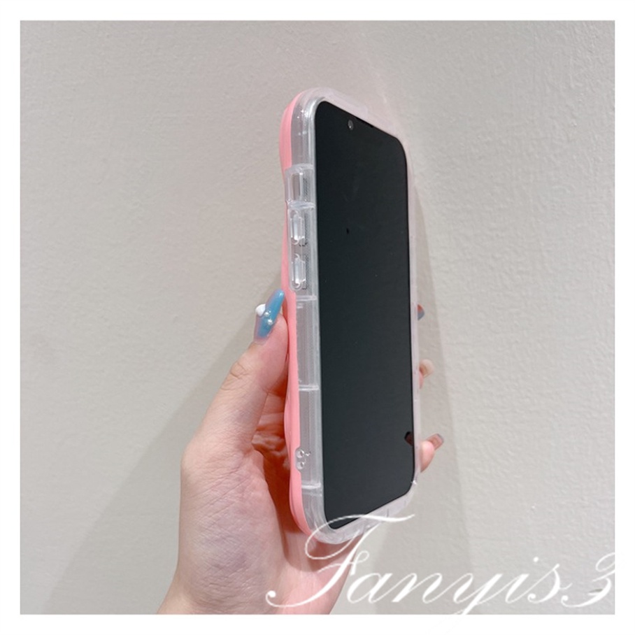 Compatible For IPhone 14 13 12 11 Pro Max X XR Xs Max 8 7 6s Plus SE 2020 Kompatibel Untuk Karakter Kartun Lucu Sederhana Gelombang Casing Ponsel TPU Silicon Lembut Cover Pelindung