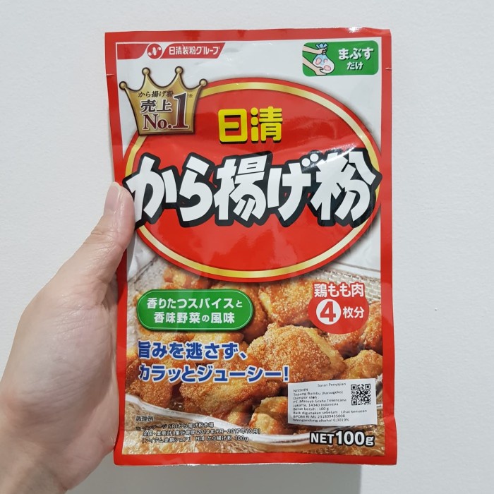 

[Bumbu Dapur]- NISSHIN Karaageko 100gr - Tepung Bumbu Ayam Karage Jepang
