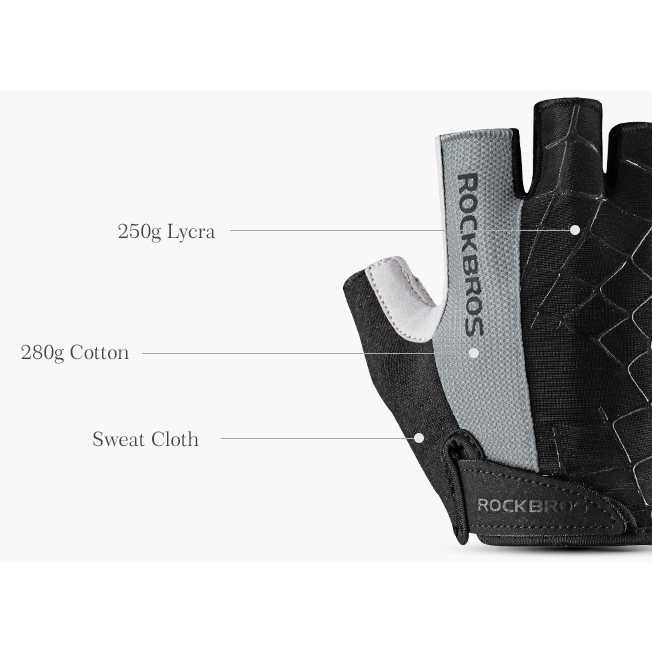 [COD] Sarung Tangan Breathable Rockbros Spider Full Finger Sepeda Motor Fitness Glove Gloves Gym Olahraga