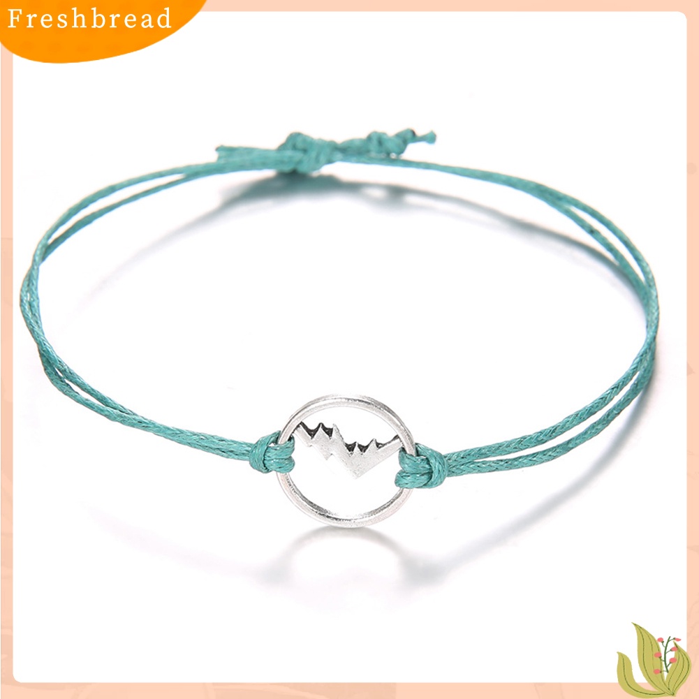 &lt; Freshbread &gt; 4Pcs/Set Boho Wanita Multicolor Multilayer Berongga Gunung Pesona Gelang Perhiasan