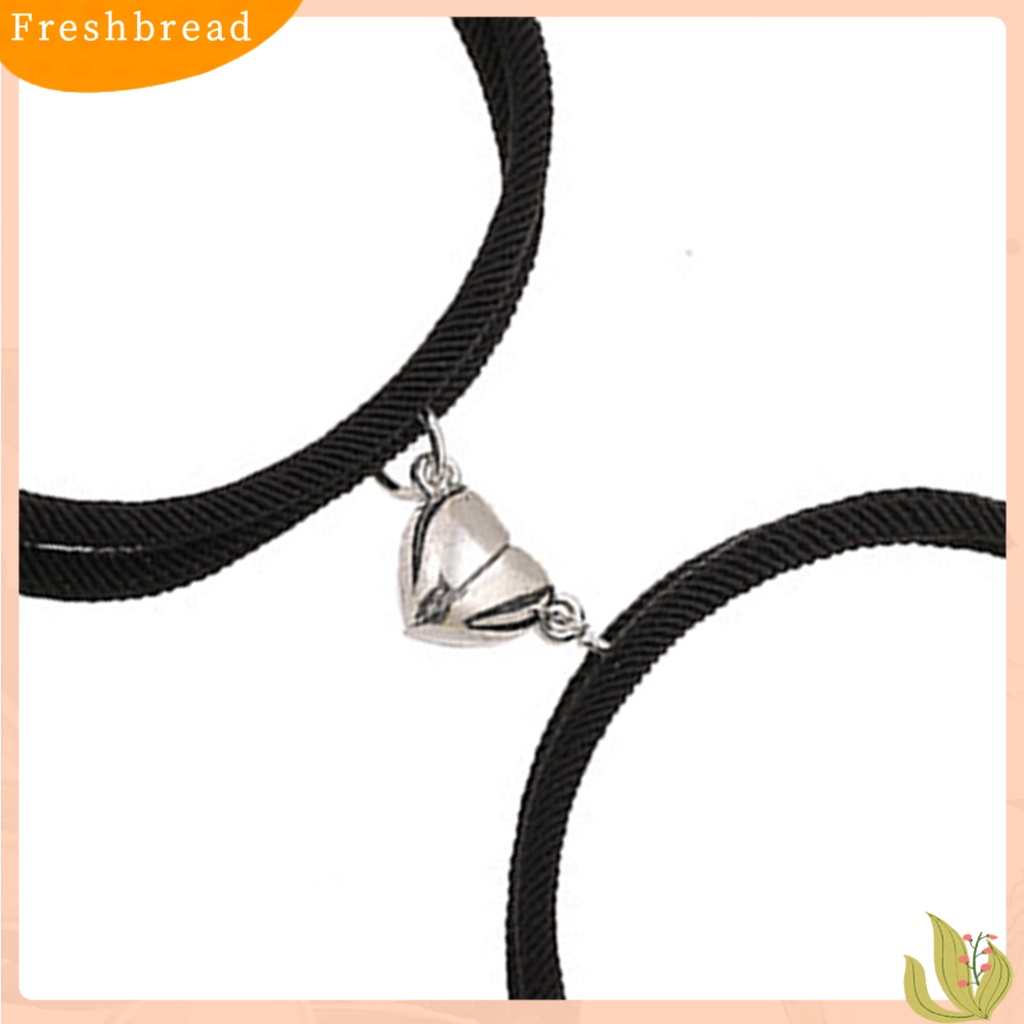 &lt; Freshbread &gt; 2Pcs Gelang Cantik ic Adsorpsi Alloy Elegan Panjang Adjustable Fashion Bracelet Untuk Pacaran