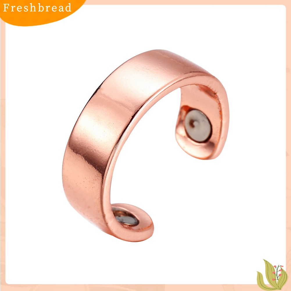 &lt; Freshbread &gt; Unisex Fashion Tembaga ic Sehat Band Terbuka Berakhir Cincin Jari Perhiasan Hadiah