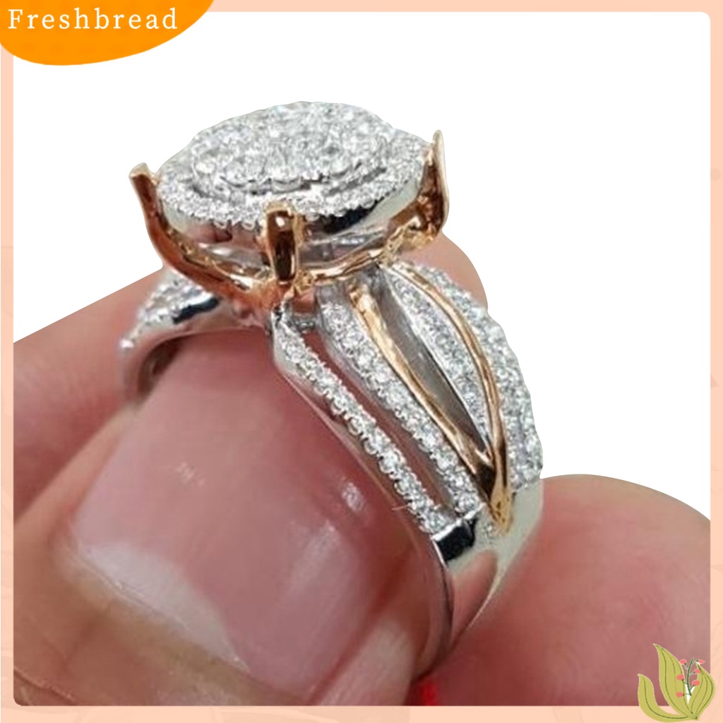 &lt; Freshbread &gt; Cincin Wanita Berlian Imitasi Hias Tidak Luntur Ringan Multi Layers Wedding Circlet Untuk Ulang Tahun