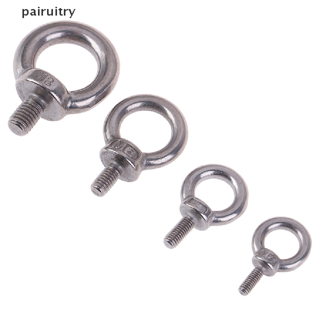 Prt 1pc304lubang Ring Loop Sekrup Mata Lifg Laut Bahan Stainless Steel Untuk Eyebolt PRT