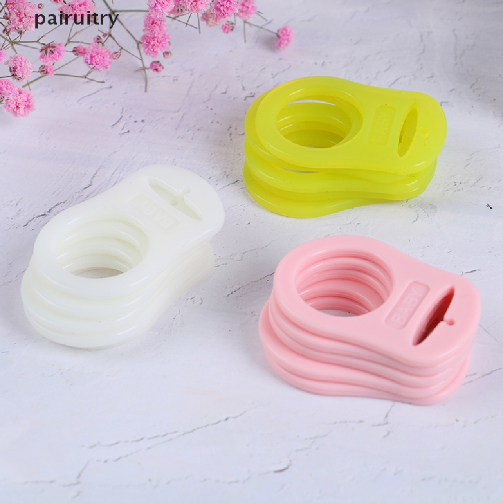 Prt 5Pcs/pack Baby Dummy Dot Holder Klip Adapter Untuk Ring Silikon Tombol PRT