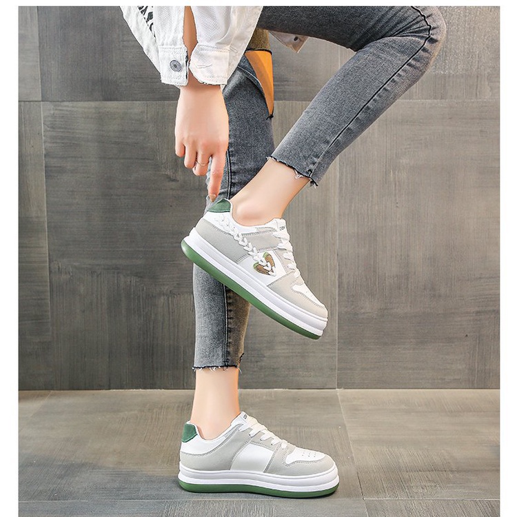 GRATIS BOX HS-0282 Sepatu Sports Wanita Casual Korean Style Import Hyein Shoes