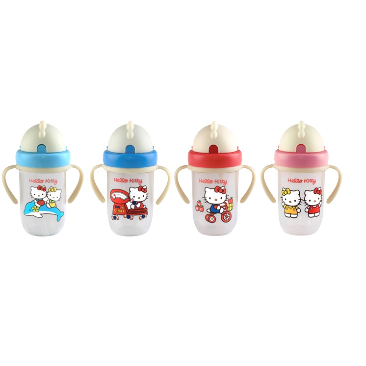 Hello Kitty Training Cup With Straw 300ml Gelas Minum Bayi Bunny