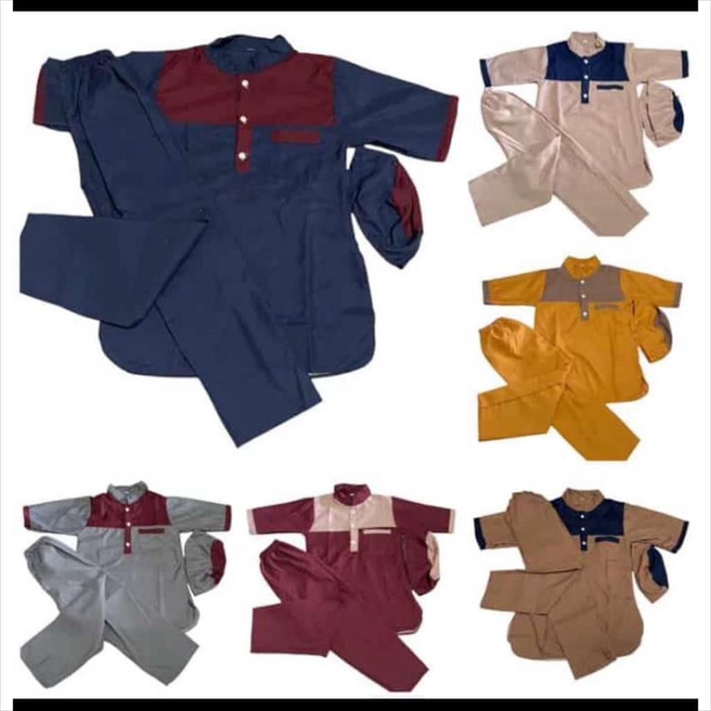 LS 1.163 - Setelan Baju Koko Anak Laki 1-5Tahun Set Baju Ngaji Anak Cowok