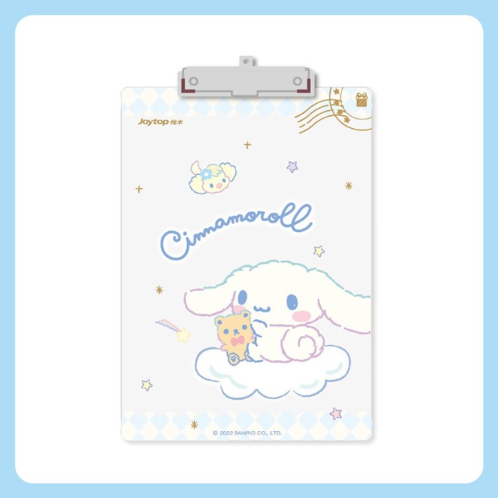 

TOKKADO Sanrio Akari Clipboard Papan Jalan Alas Ujian Akrilik A4 Lucu - Cinnamoroll