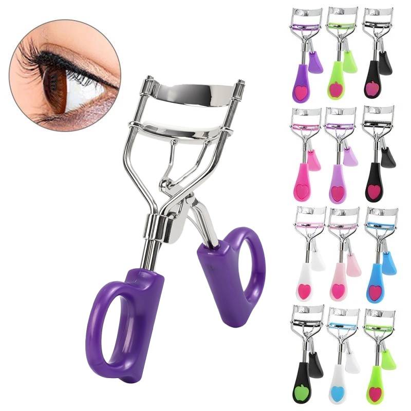 Women Makeup Professional Eyelash Circle Eyelashes Alat Makeup Kecantikan Eyelash Curling Lash Curler Tahan Lama Profesional Penjepit Bulu Mata Peach Hati Lebar-Siku Tepi Klip Bulu Mata