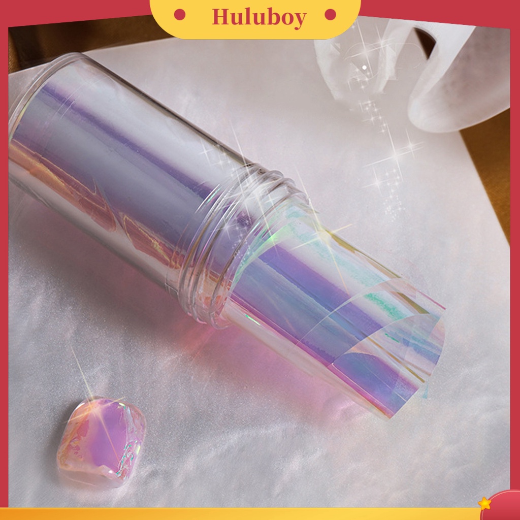 {In Stock} Stiker Kuku Removable Permukaan Mengkilap Plastik DIY Nail Art-Aurora Film Manicure Transfer Kertas Perlengkapan Kuku