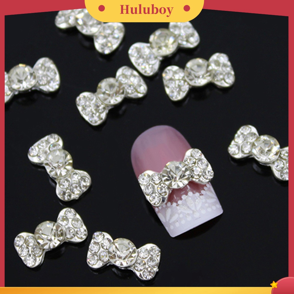 {In Stock} 10Pcs Nail Art Rhinestones Indah Glitter Berlian Imitasi Serbaguna Shiny Nail Tip Dekorasi Untuk Kuku