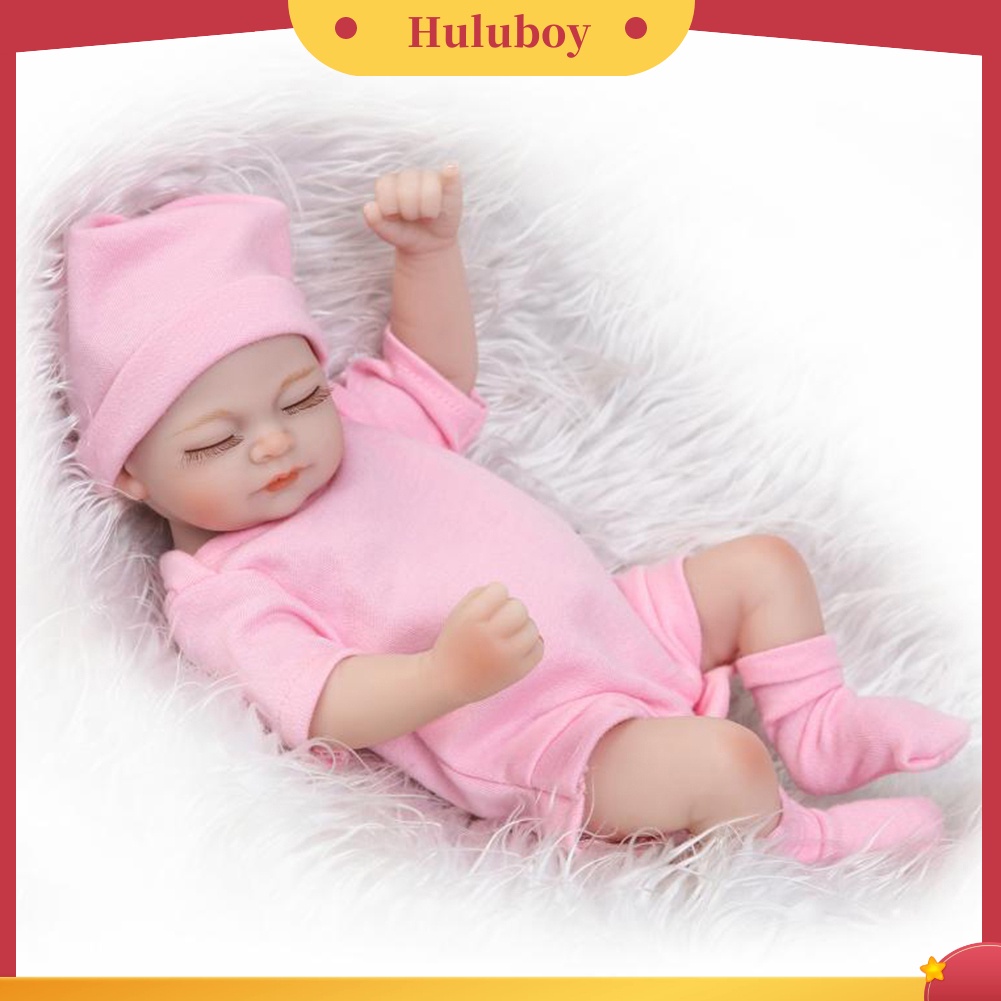 {In Stock} 10inci Silikon Lembut Imut Reborn Bayi Perempuan Newborn Lovely Girl Mainan Manusia Hidup