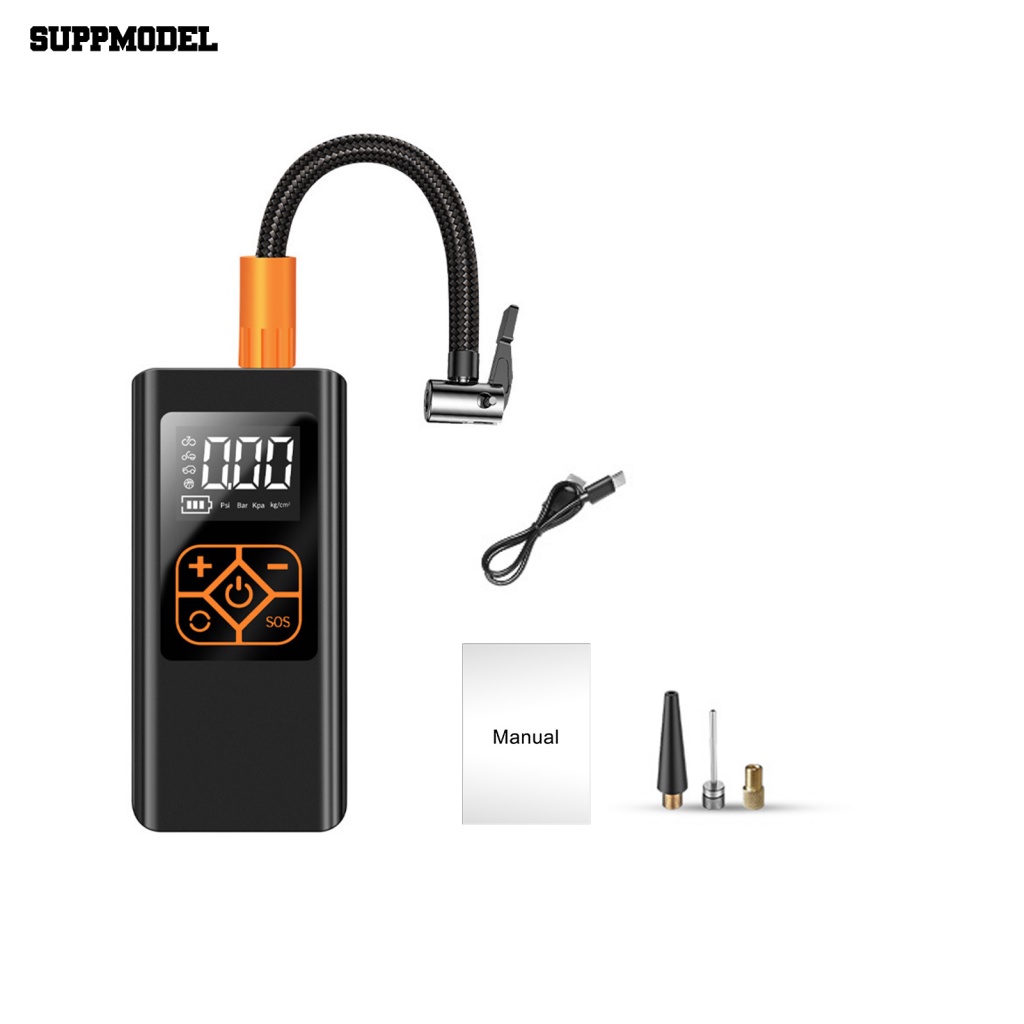 Suppmodel 1set Pompa Angin Mobil Ampuh Perlengkapan Otomatis Bola Sepeda Car Tire Air Pump Rechargeable
